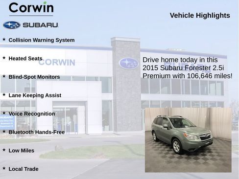 Used 2015 Subaru Forester 2.5i Premium AWD/4WD image 6