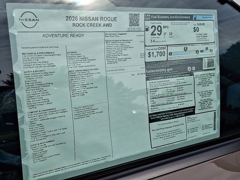 New 2026 Nissan Rogue SV w/ Rock Creek Premium Package image 8