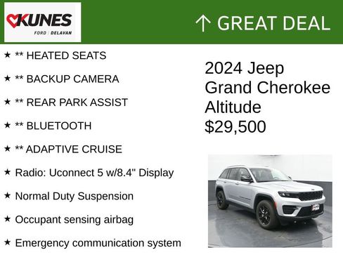 Used 2024 Jeep Grand Cherokee Altitude image 2