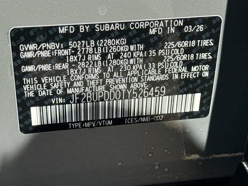 New 2026 Subaru Outback Limited AWD/4WD image 42