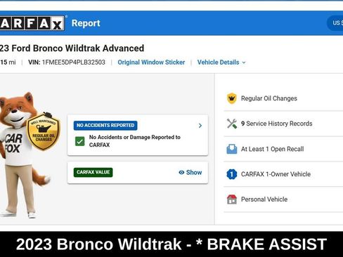 Used 2023 Ford Bronco Wildtrak AWD/4WD image 9