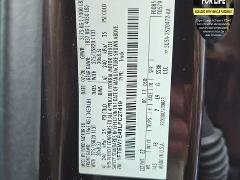 Used 2020 Ford F150 XLT w/ Equipment Group 302A Luxury image 40