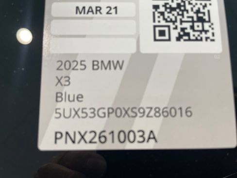 Used 2025 BMW X3 xDrive30i w/ Convenience Package AWD/4WD image 25