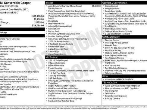 Used 2023 MINI Cooper Convertible FWD image 6