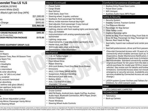 Used 2019 Chevrolet Trax LS w/ Tint and Cruise Package image 23