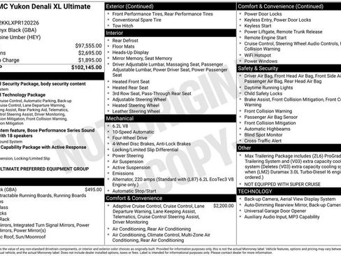 Used 2023 GMC Yukon XL Denali Ultimate AWD/4WD image 38