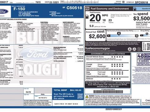 New 2025 Ford F150 XLT w/ Equipment Group 302A MID image 33