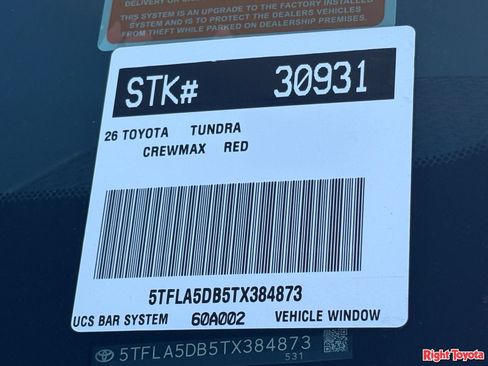 New 2026 Toyota Tundra SR5 w/ SR5 Premium Package AWD/4WD image 27