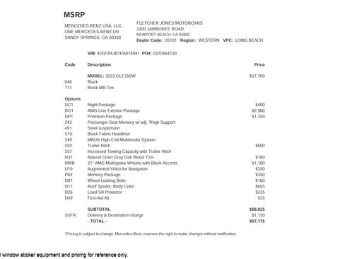 Used 2023 Mercedes-Benz GLE 350 image 2