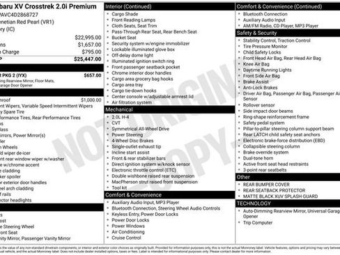 Used 2013 Subaru Crosstrek 2.0i Premium w/ Popular Pkg 2 image 12