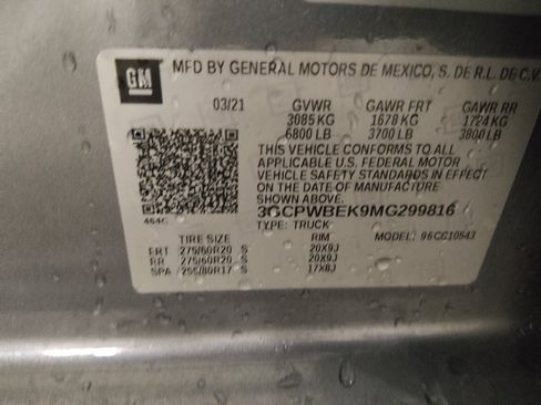 Used 2021 Chevrolet Silverado 1500 Custom w/ Safety Confidence Package RWD image 33