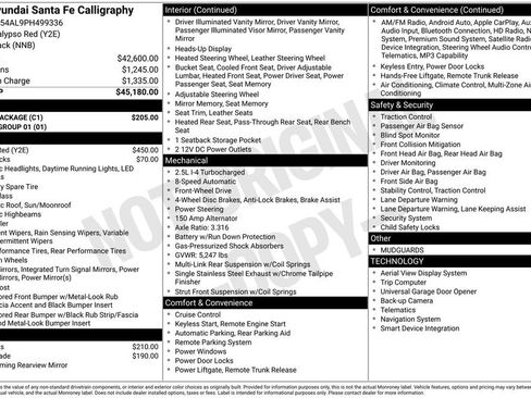 Used 2023 Hyundai Santa Fe Calligraphy w/ Cargo Package FWD image 38