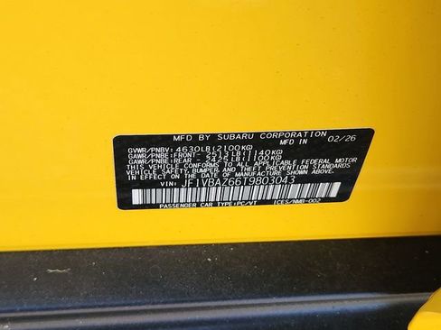 New 2026 Subaru WRX tS image 16