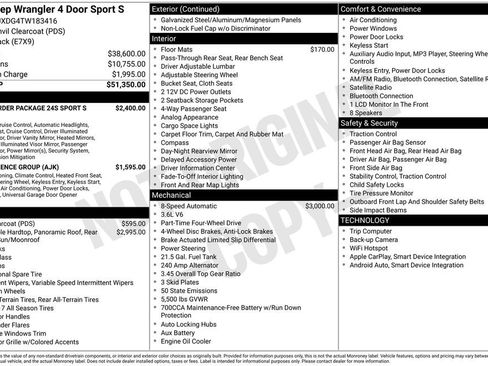 New 2026 Jeep Wrangler Sport S image 4