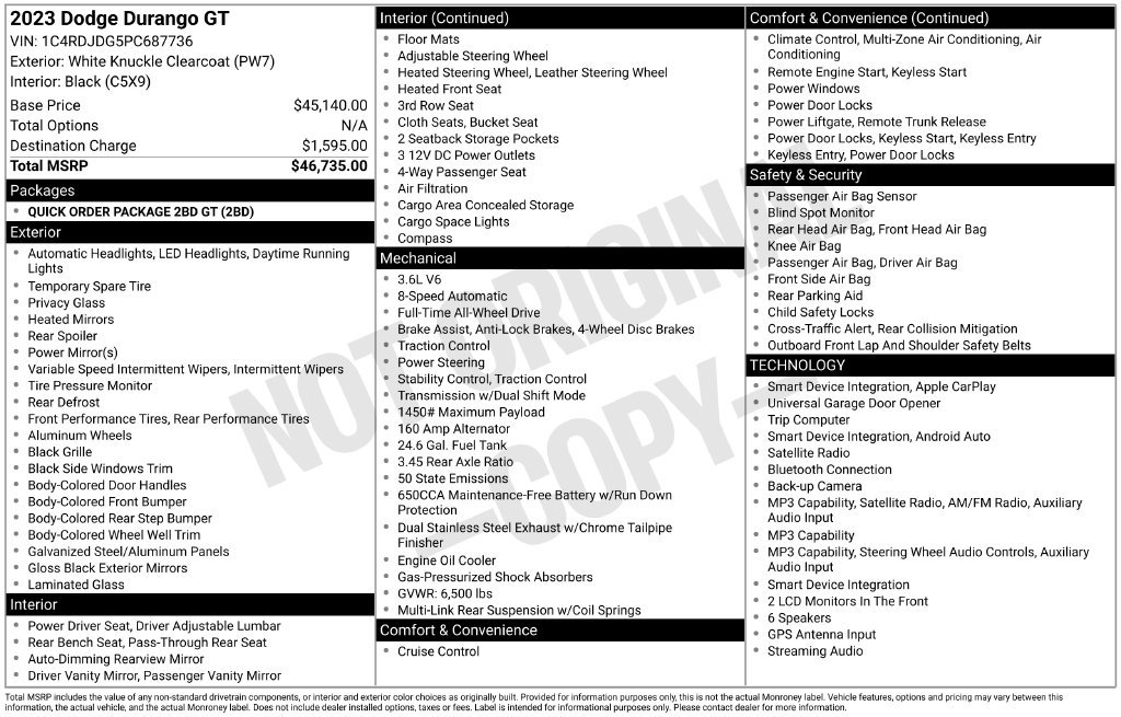 Used 2023 Dodge Durango GT AWD/4WD image 32