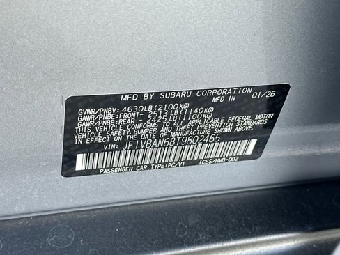 New 2026 Subaru WRX Limited AWD/4WD image 33