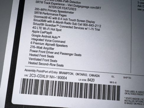 Used 2022 Dodge Charger SRT Hellcat w/ SRT Black Package image 37