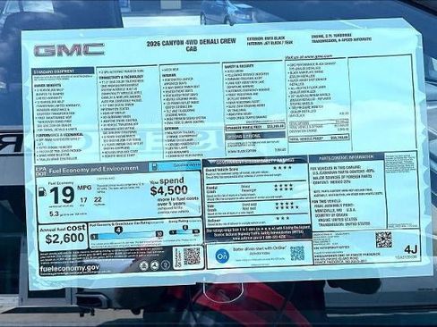 New 2026 GMC Canyon Denali w/ LPO, Denali Black Edition AWD/4WD image 13
