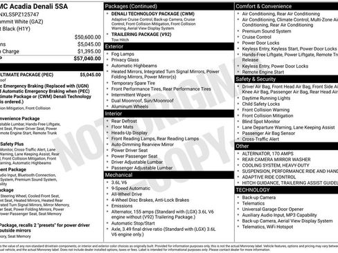 Used 2023 GMC Acadia Denali w/ Denali Ultimate Package image 4