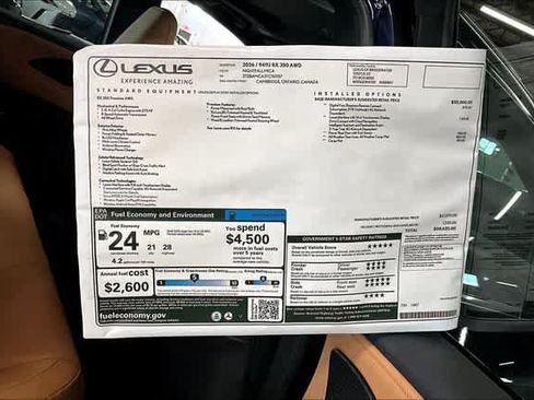 New 2026 Lexus RX 350 Premium w/ Accessory Package (2T) AWD/4WD image 14