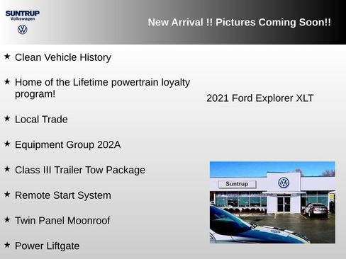 Used 2021 Ford Explorer XLT w/ Equipment Group 202A AWD/4WD image 3