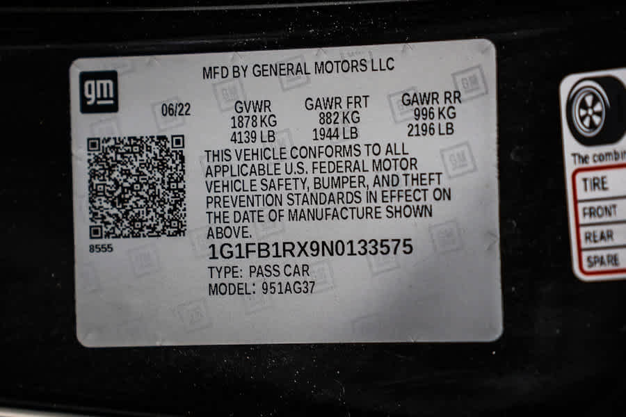Used 2022 Chevrolet Camaro LT w/ RS Package RWD image 23