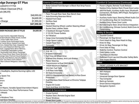 New 2026 Dodge Durango GT AWD/4WD image 6