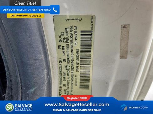 Used 2007 Volkswagen Beetle Triple White Edition image 16