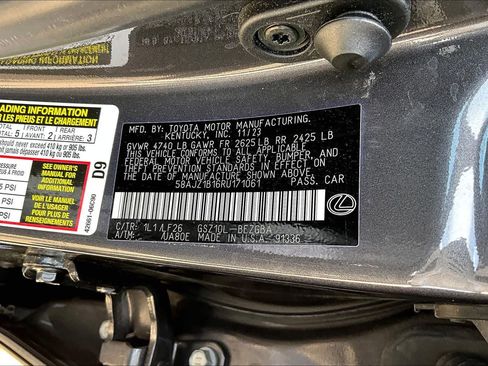 Used 2024 Lexus ES 350 F Sport w/ Accessory Package (Z2) FWD image 37