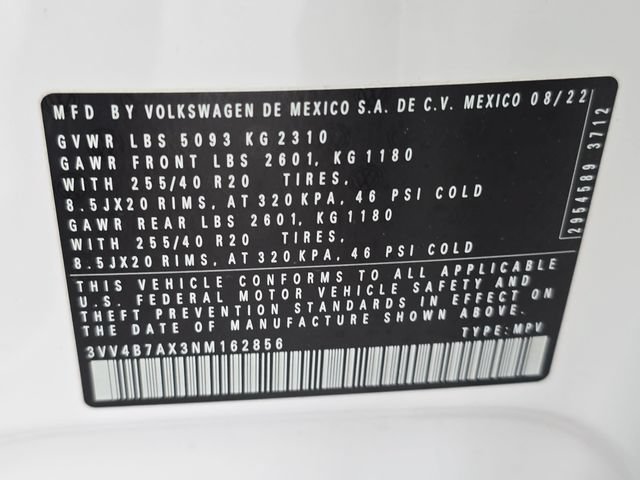 Used 2022 Volkswagen Tiguan SEL R-Line AWD/4WD image 35