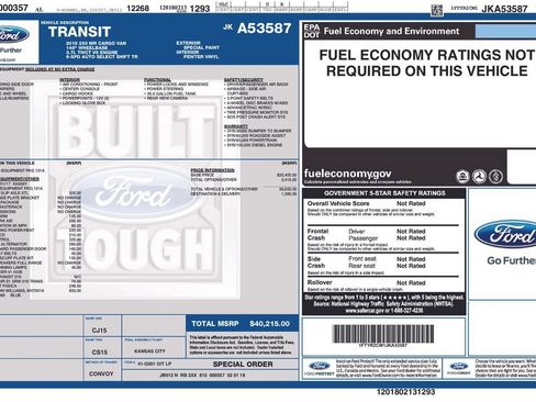 Used 2018 Ford Transit 250 148 Medium Roof RWD image 12