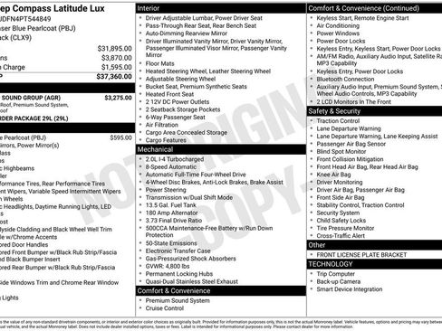 Used 2023 Jeep Compass Latitude w/ Sun and Sound Group AWD/4WD image 2