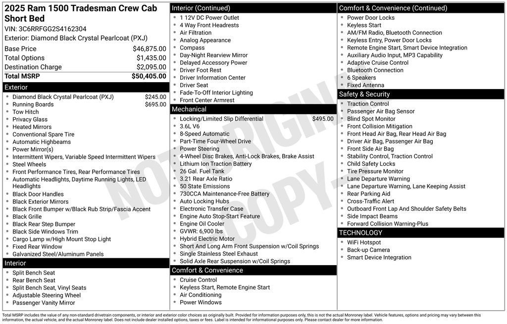 New 2025 RAM 1500 Tradesman AWD/4WD image 5