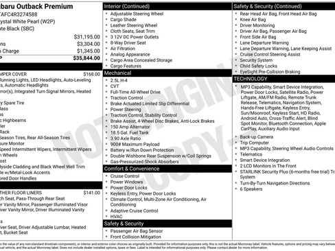 Used 2024 Subaru Outback Premium image 2
