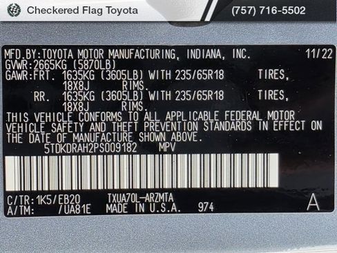 Used 2023 Toyota Highlander XLE image 53