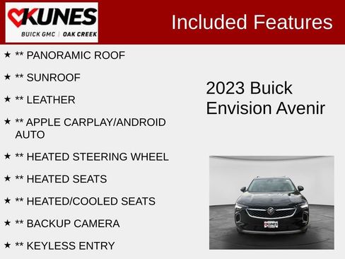 Used 2023 Buick Envision Avenir AWD/4WD image 2