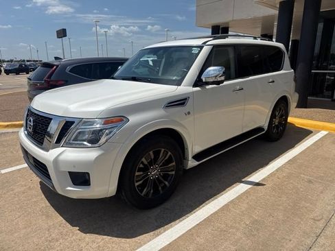 Used 2019 Nissan Armada Platinum w/ Captain's Chairs Package RWD image 2