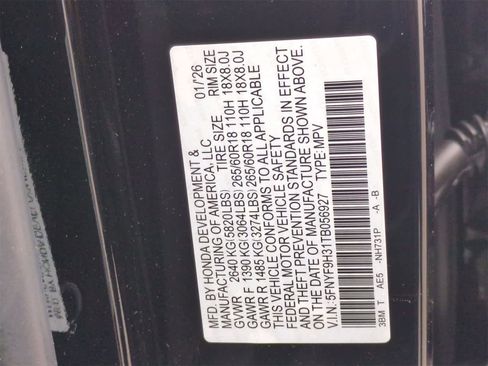 New 2026 Honda Passport RTL image 35