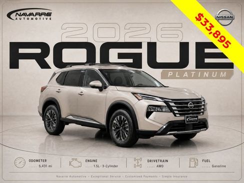 Used 2026 Nissan Rogue Platinum w/ Platinum Premium Package AWD/4WD image 1