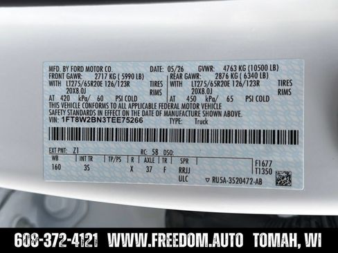 New 2026 Ford F250 XLT w/ XLT Premium Package AWD/4WD image 32