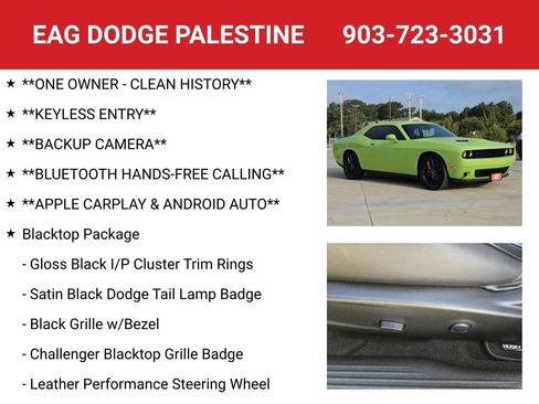 Used 2023 Dodge Challenger SXT w/ Blacktop Package RWD image 4