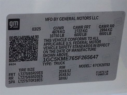 Certified 2025 Chevrolet Silverado 2500 Custom w/ Custom Value Package image 30