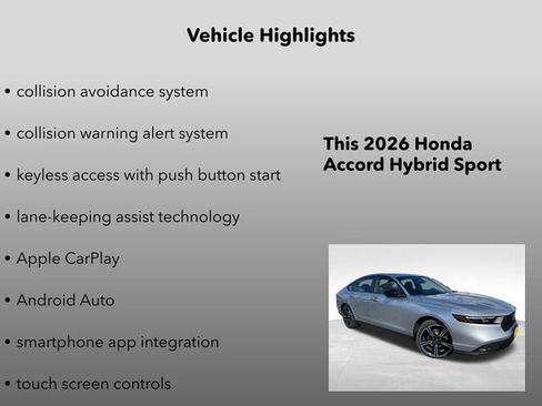 New 2026 Honda Accord Sport image 10