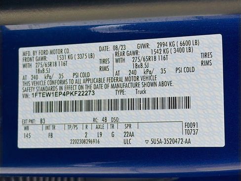 Used 2023 Ford F150 XLT w/ Equipment Group 302A High image 38