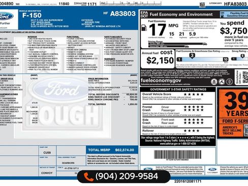 Used 2017 Ford F150 King Ranch w/ Equipment Group 601A Luxury image 6