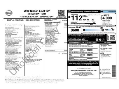 Used 2019 Nissan Leaf SV w/ SV Technology Package