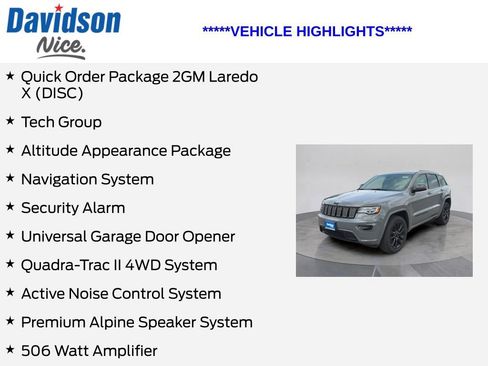 Used 2022 Jeep Grand Cherokee Laredo X AWD/4WD image 5