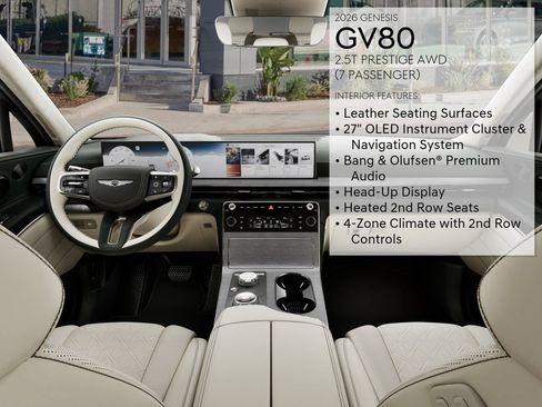New 2026 Genesis GV80 2.5T Prestige AWD/4WD image 46