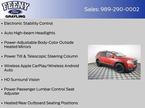 Used 2021 GMC Acadia AT4 w/ Technology Package image 20