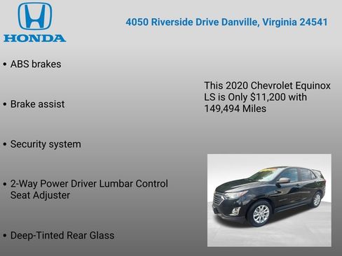 Used 2020 Chevrolet Equinox LS w/ LS Convenience Package FWD image 12